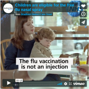 Watch the flu vaccination video on the Stay Well pages